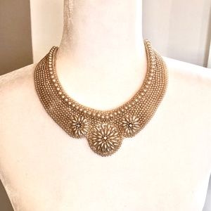 Vintage Pearl Collar Necklace